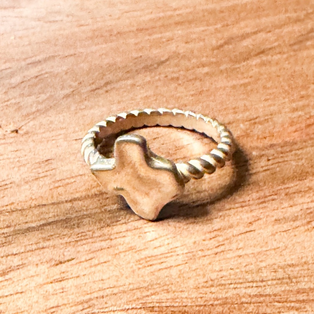 Retired James Avery Texas Lone Star State Sterling Silver 925 Ring - size 6